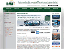 Tablet Screenshot of irma-international.org